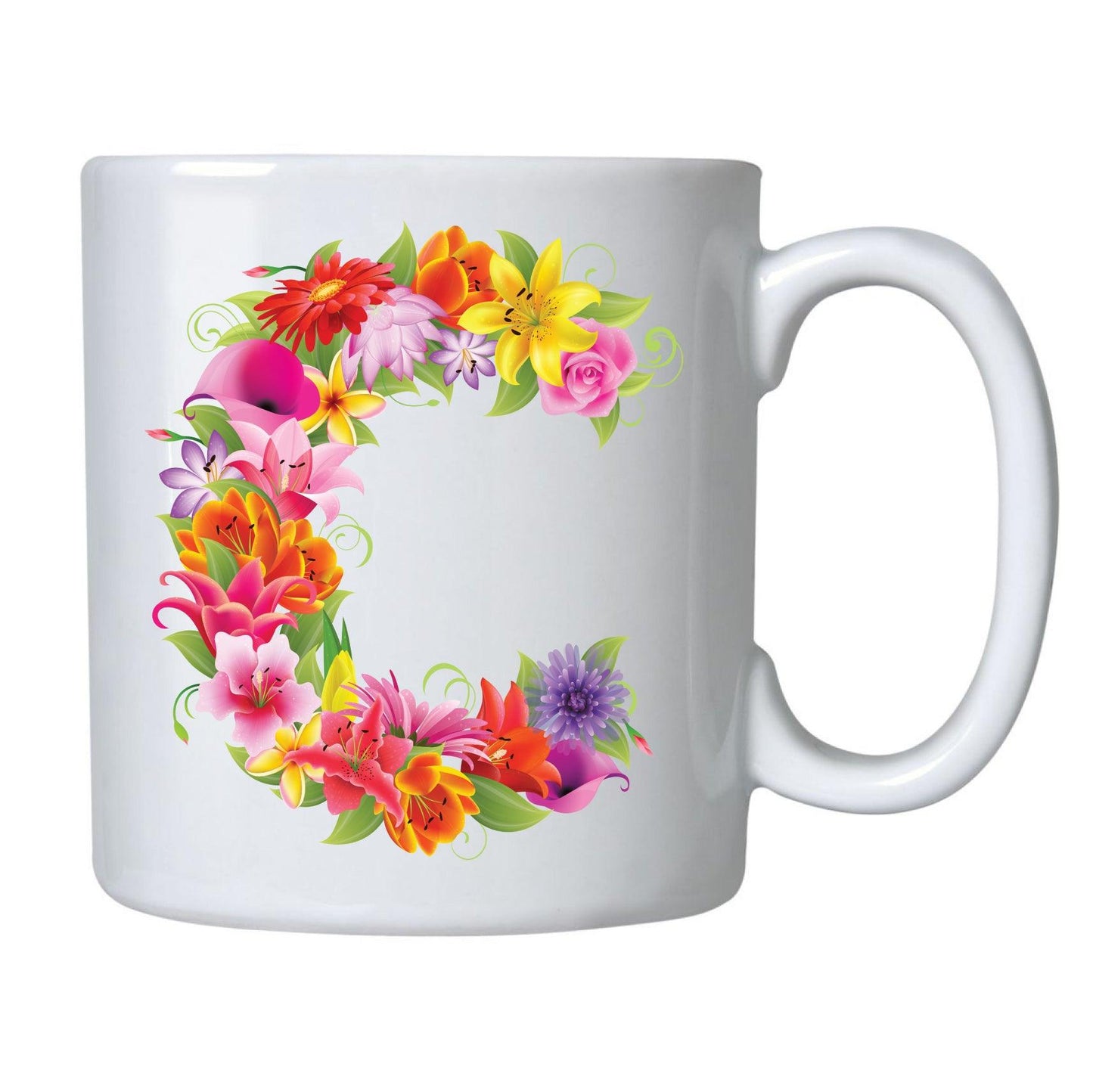 CANECAS LETRAS FLORES