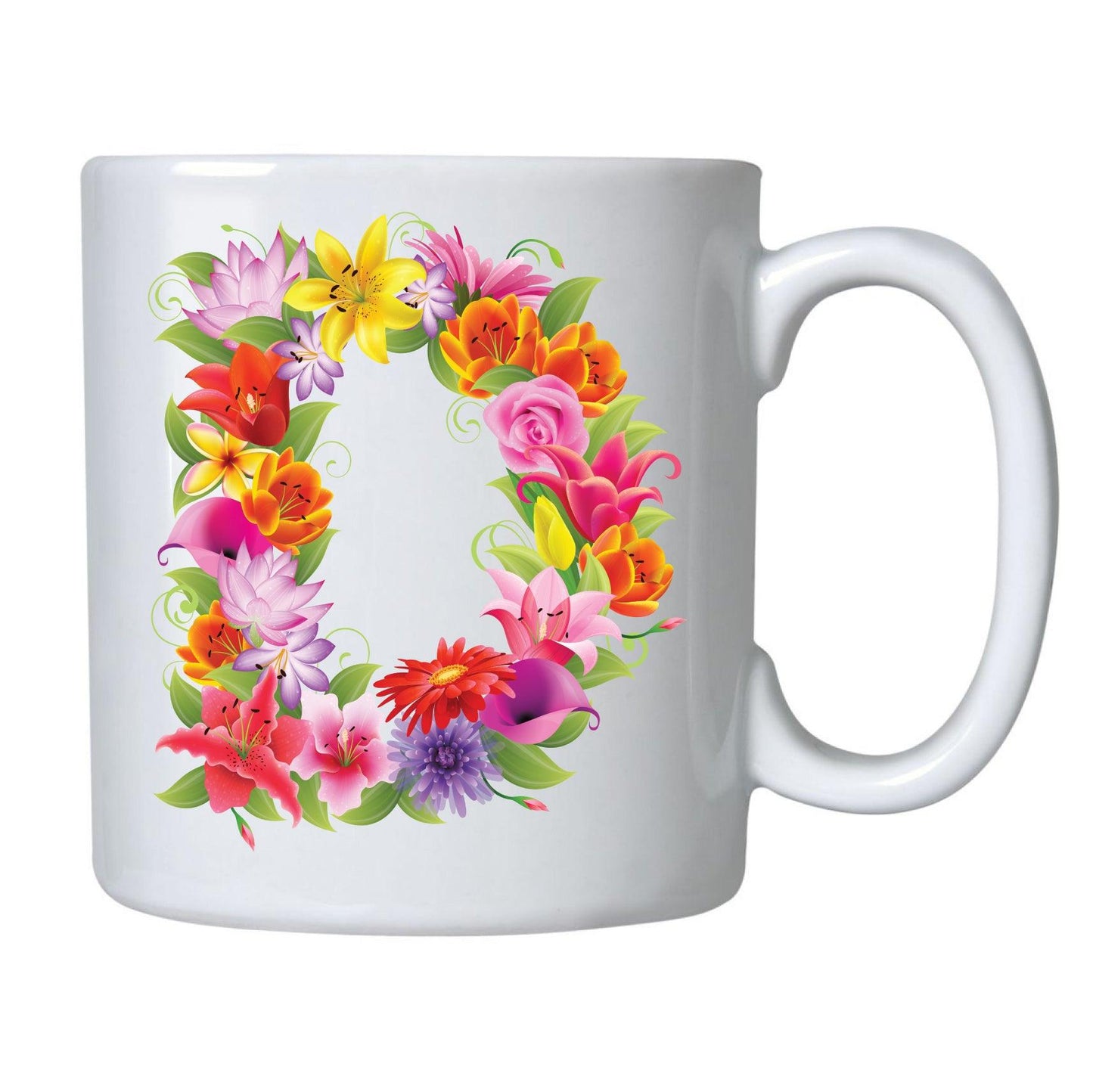 CANECAS LETRAS FLORES