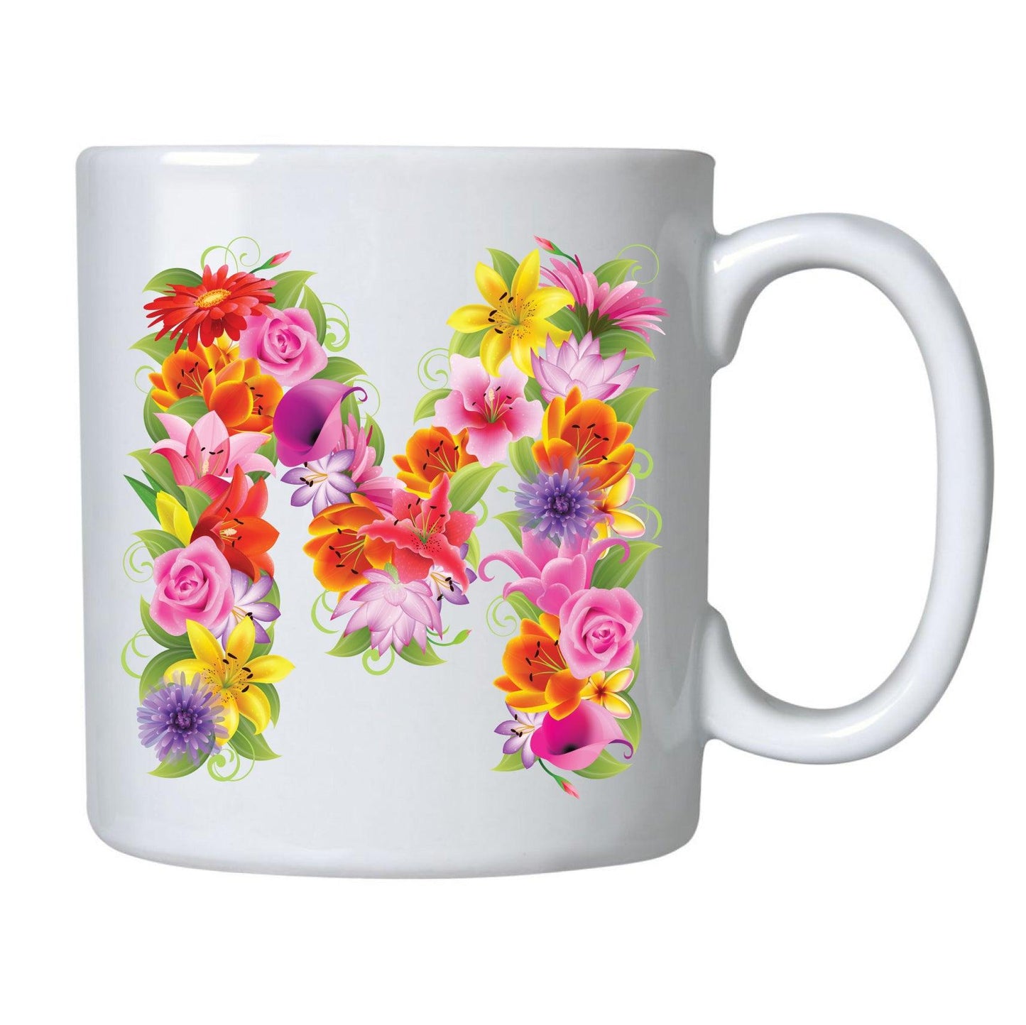 CANECAS LETRAS FLORES
