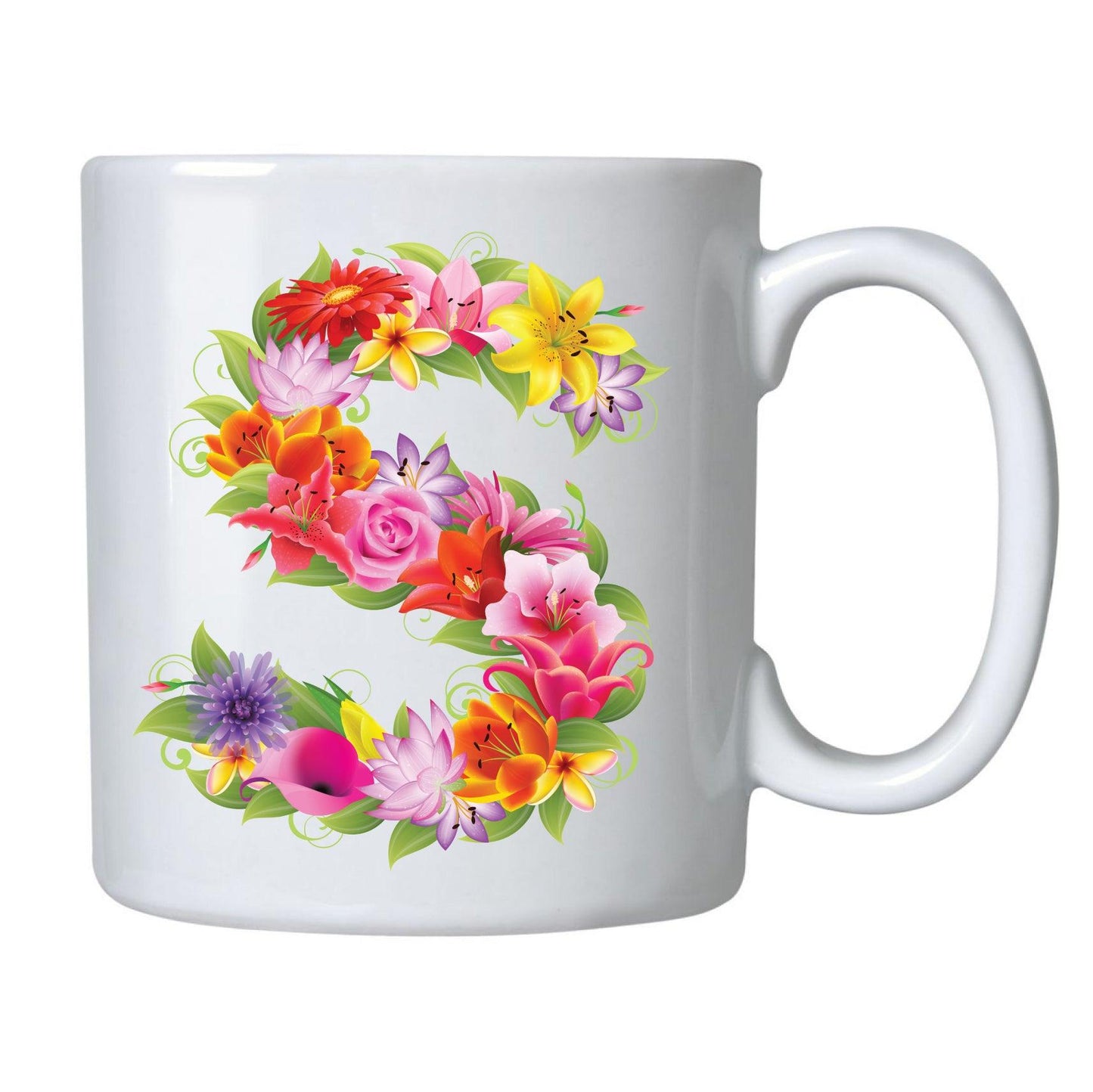 CANECAS LETRAS FLORES