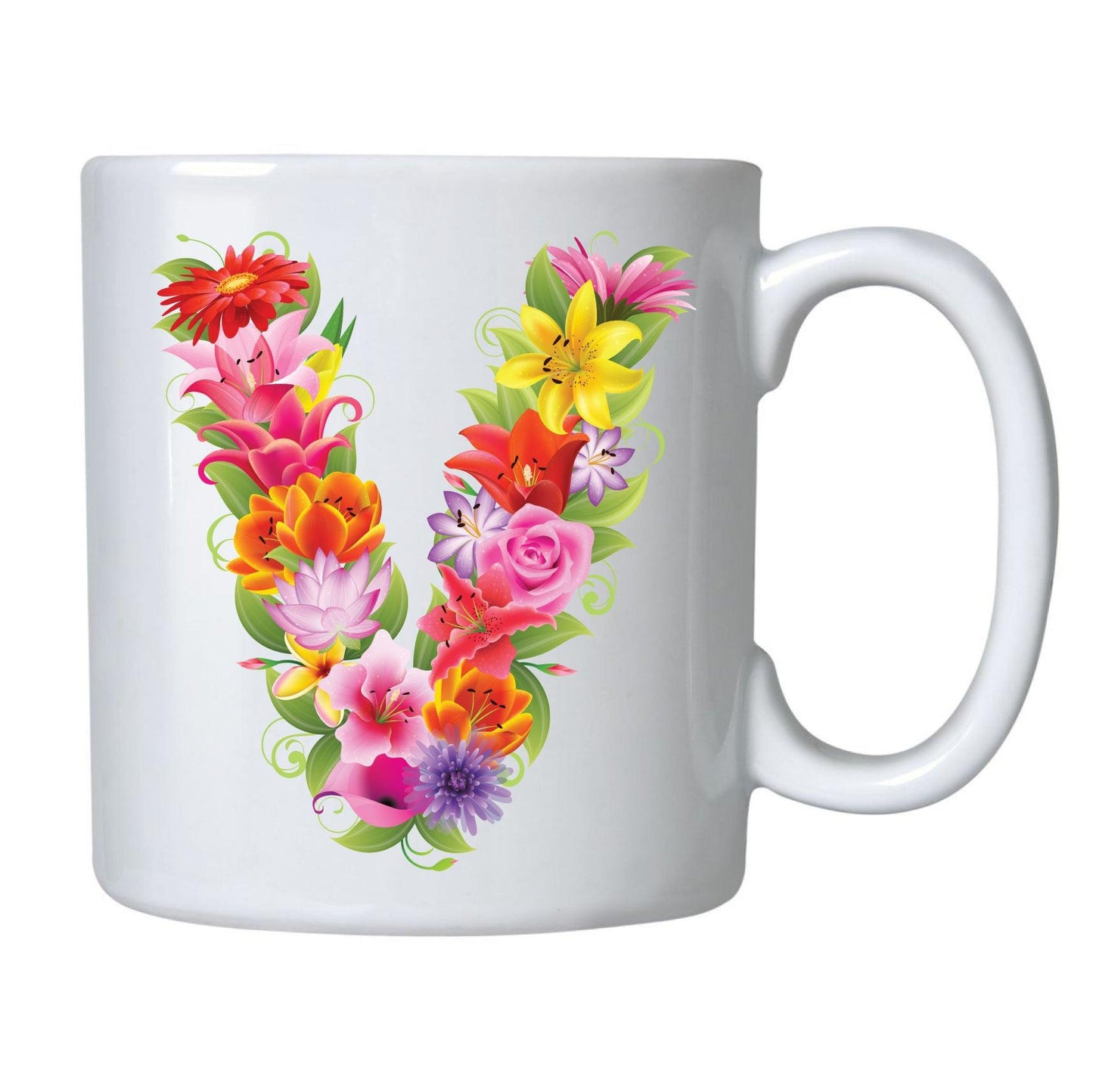 CANECAS LETRAS FLORES